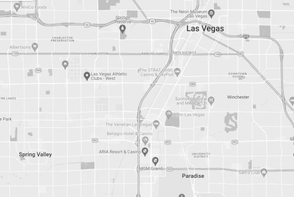 Google Map of Vegas BW